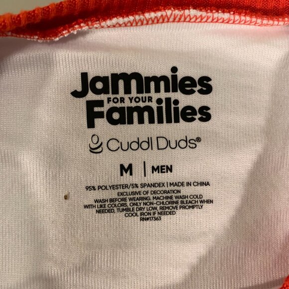 Cuddl Duds Mens Papa Elf Christmas Pajama Top Size M Polyester & Spandex Green & - Picture 3 of 10